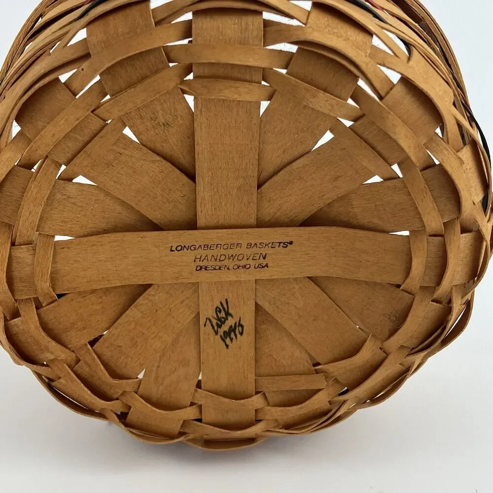 Longaberger Woven Traditions Button Basket Set 7